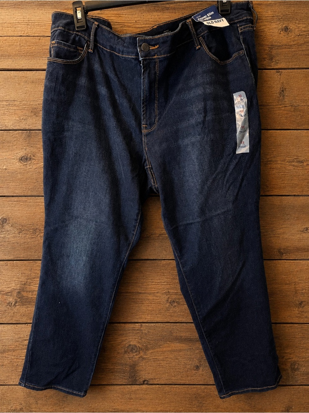 Old Navy Dark Blue Straight Leg Women’s Jeans Mid-rise Plus Size 22 NWT!